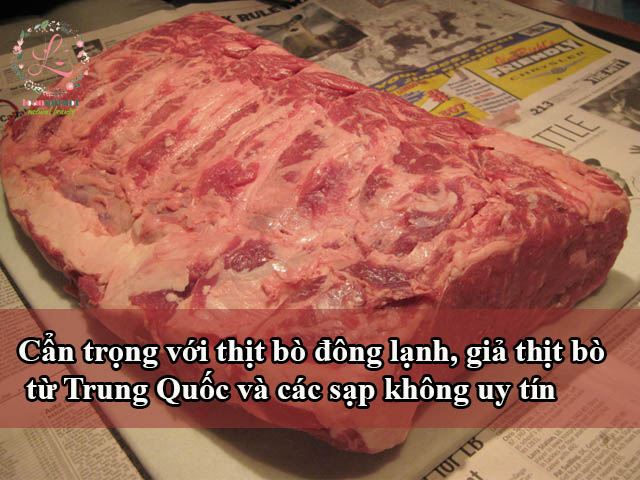 Tránh chọn thịt bò đông lạnh từ Trung Quốc